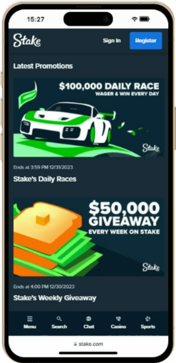 stake casino app